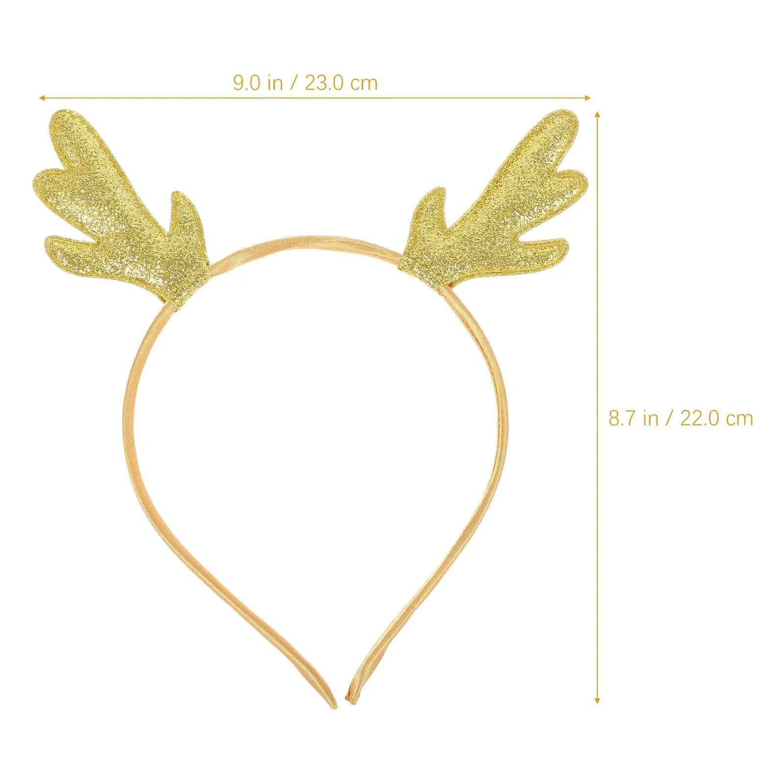 Обруч для волосся Різдвяні олені роги Блискучий, 2 шт, фото №3