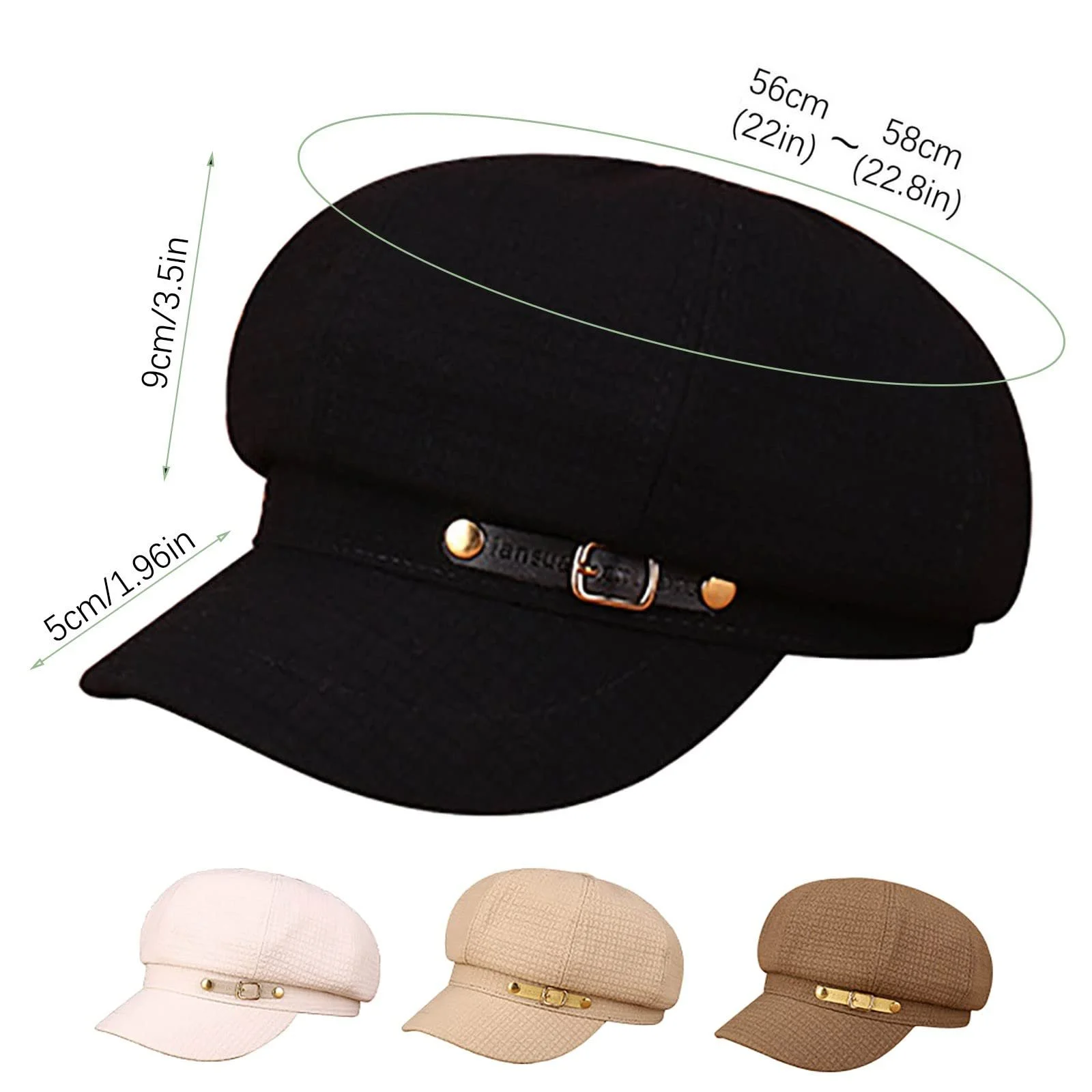 Вінтажний бавовняний капелюх Унісекс, фото №3