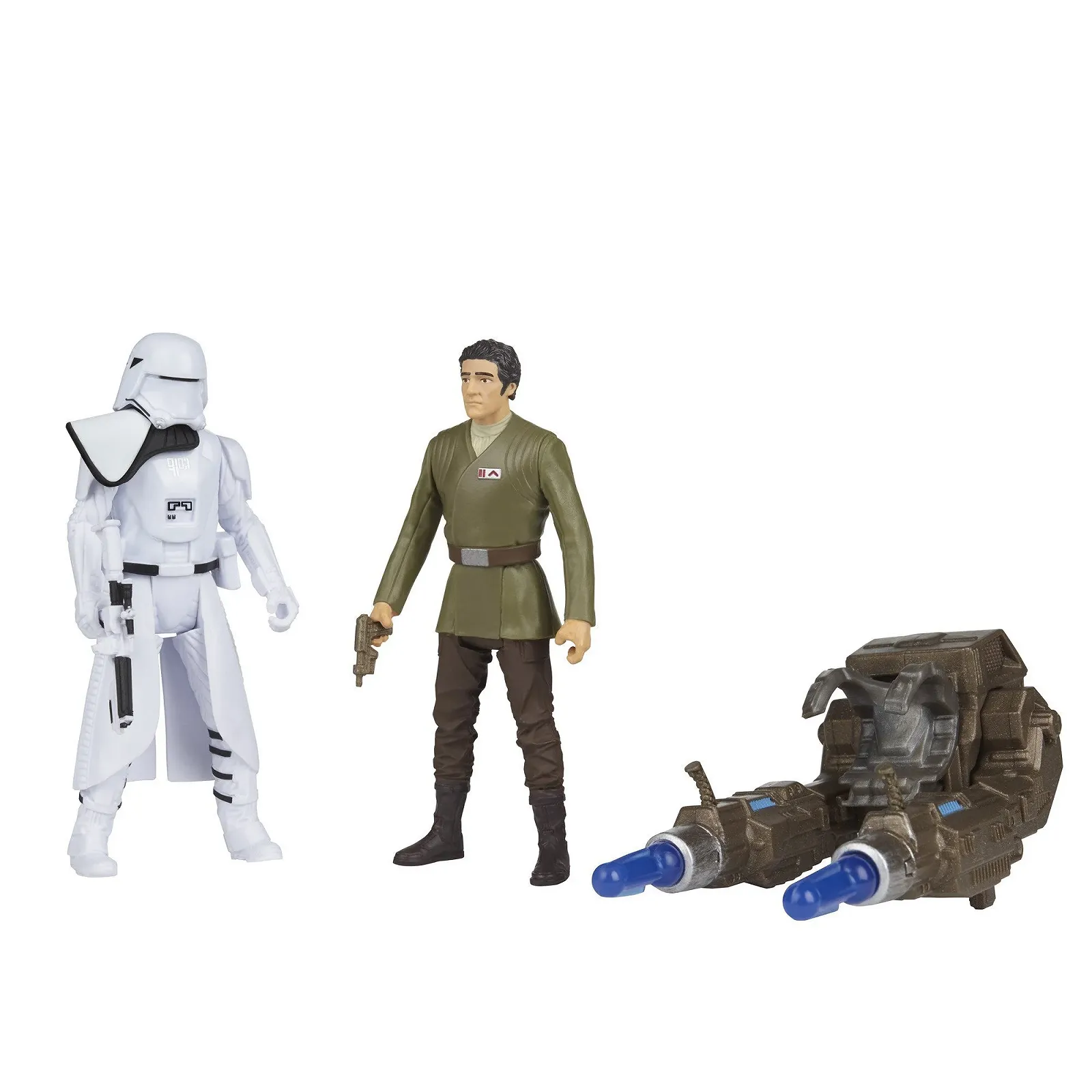 Набор фигурок Star Wars The Force Awakens Poe Dameron and First Order Snowtrooper Deluxe Pack, фото №3