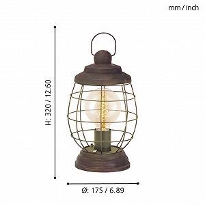 Настольная лампа Eglo серебристая synthetic.ua - Фото 1