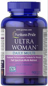 Витамины для женщин Puritan's Pride Ultra Woman Daily Multi Time Release 90 capl - Фото 1