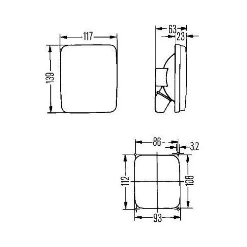Ліхтар заднього ходу HELLA 2ZR 005 200-141 для FIAT IVECO MAN VOLVO FAUN HYMER TEREX, фото №2