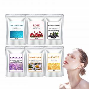 Маска для лица Eazerom 02 Jelly Mask Powder для ухода за лицом, мягкая маска-пленка, для очищения лица, натуральная косметика, спа-качество, для всех типов кожи, Pack of 6 - Фото 1