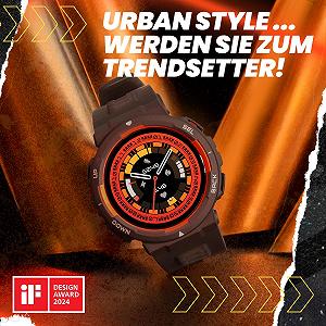 Смарт-годинник Amazfit Active Edge 46 мм, чорний synthetic.ua - Фото 1