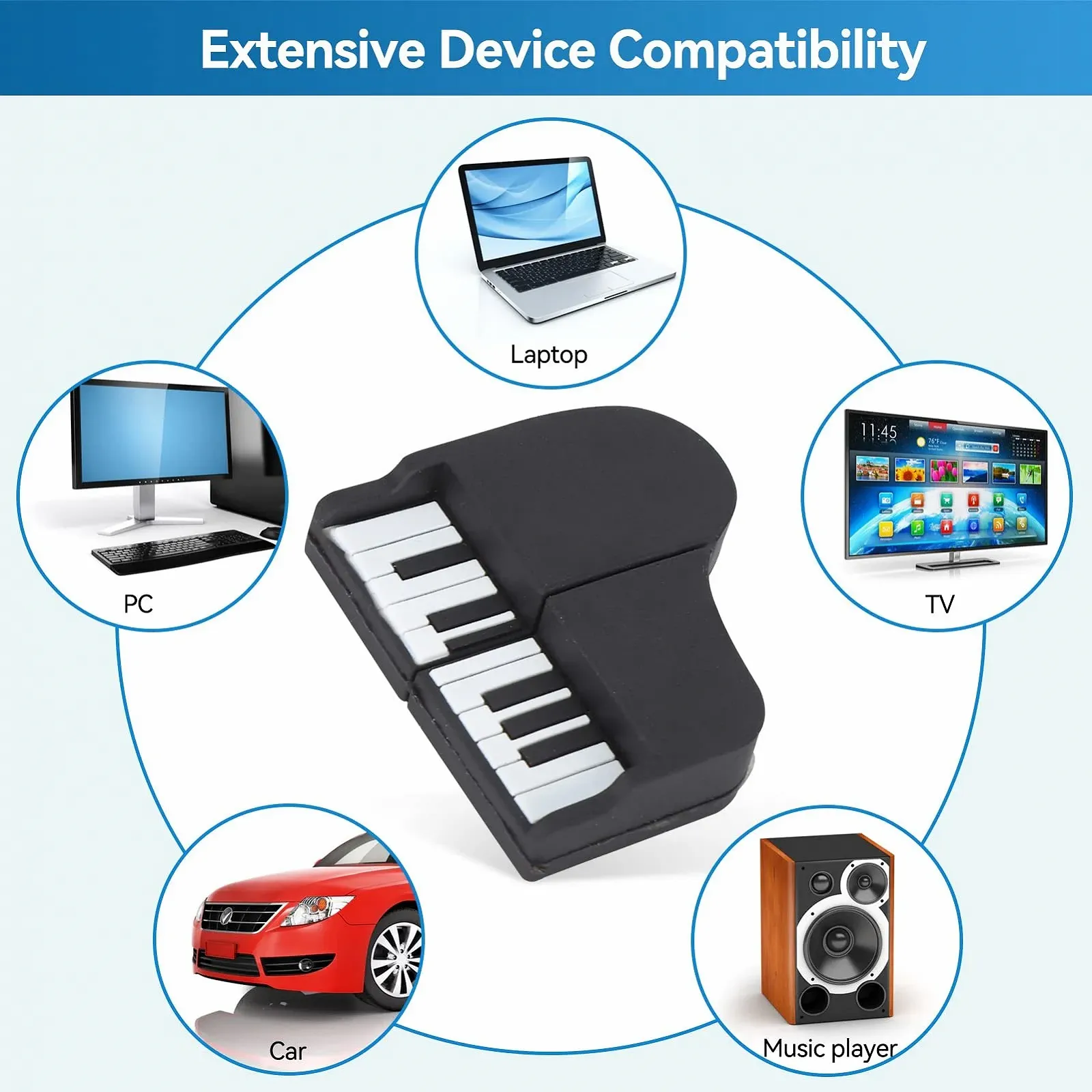 USB Stick Piano Shape High Speed USB 2.0, фото №4 USB Stick Piano Shape High Speed USB 2.0, фото №4