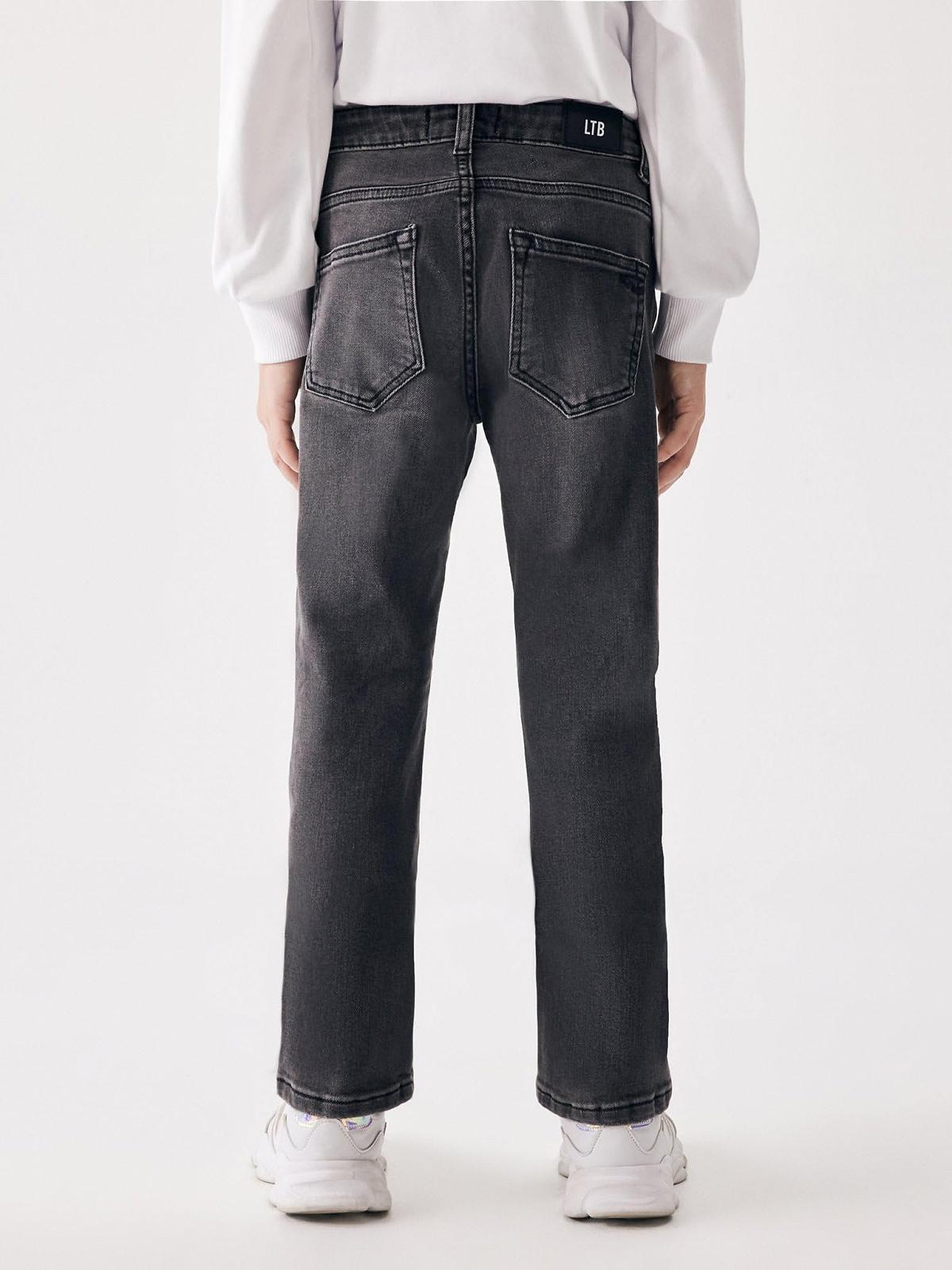 Джинси LTB Deonne G для дівчаток, завужені, із середньою посадкою, на блискавці, середньо-сірі - розмір 176 см, фото №4