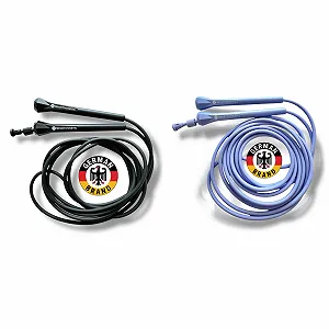 Купити Набір скакалок Speed Rope Регульована Набір з 2 шт Чорний та синій - Фото 1 Набір скакалок Speed Rope Регульована Набір з 2 шт Чорний та синій - Фото 1