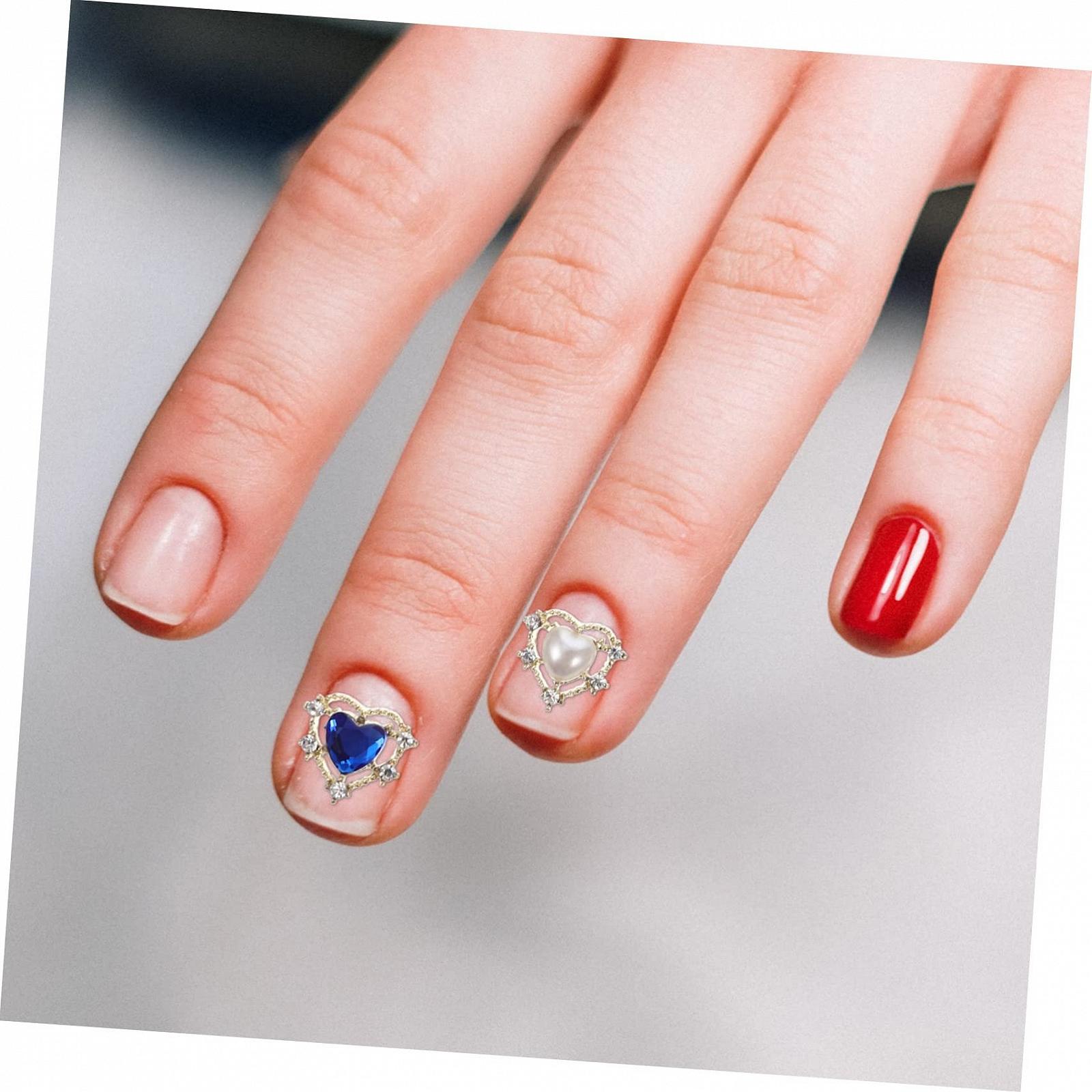 Украшения для ногтей Сердце Форма Набор 5 шт., фото №2