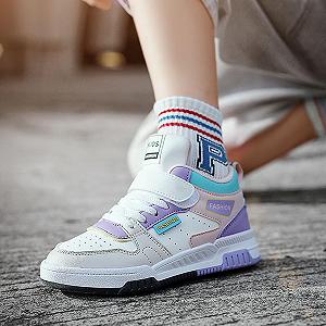 Кроссовки Детские и девочек для занятий в помещении Теннисные Нескользящие для досуга Размер 27-38 synthetic.ua - Фото 1