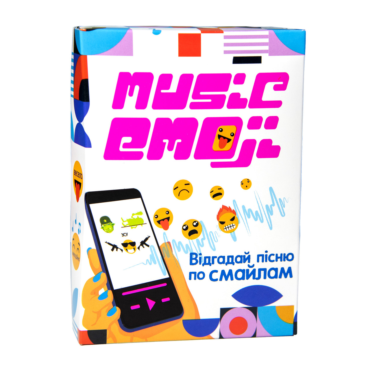 Настольная игра Strateg Music emoji на украинском языке 30249, фото №1