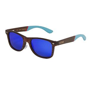 Сонцезахисні окуляри OCEAN Beach Wood Fashion Темно-синій, Бамбук synthetic.ua - Фото 1