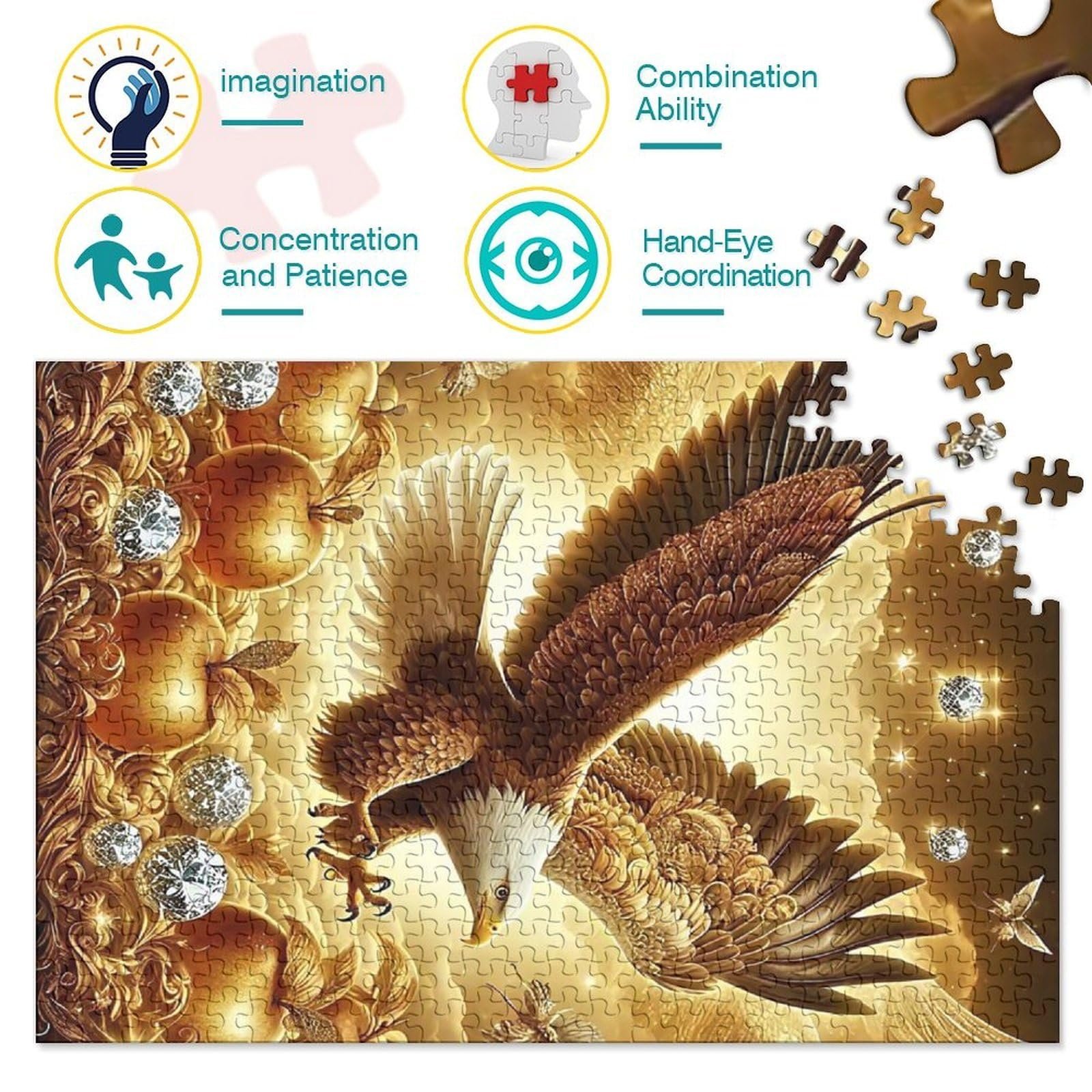 Пазл Орел 1000 деталей 70 x 50 см, фото №4 Пазл Орел 1000 деталей 70 x 50 см, фото №4