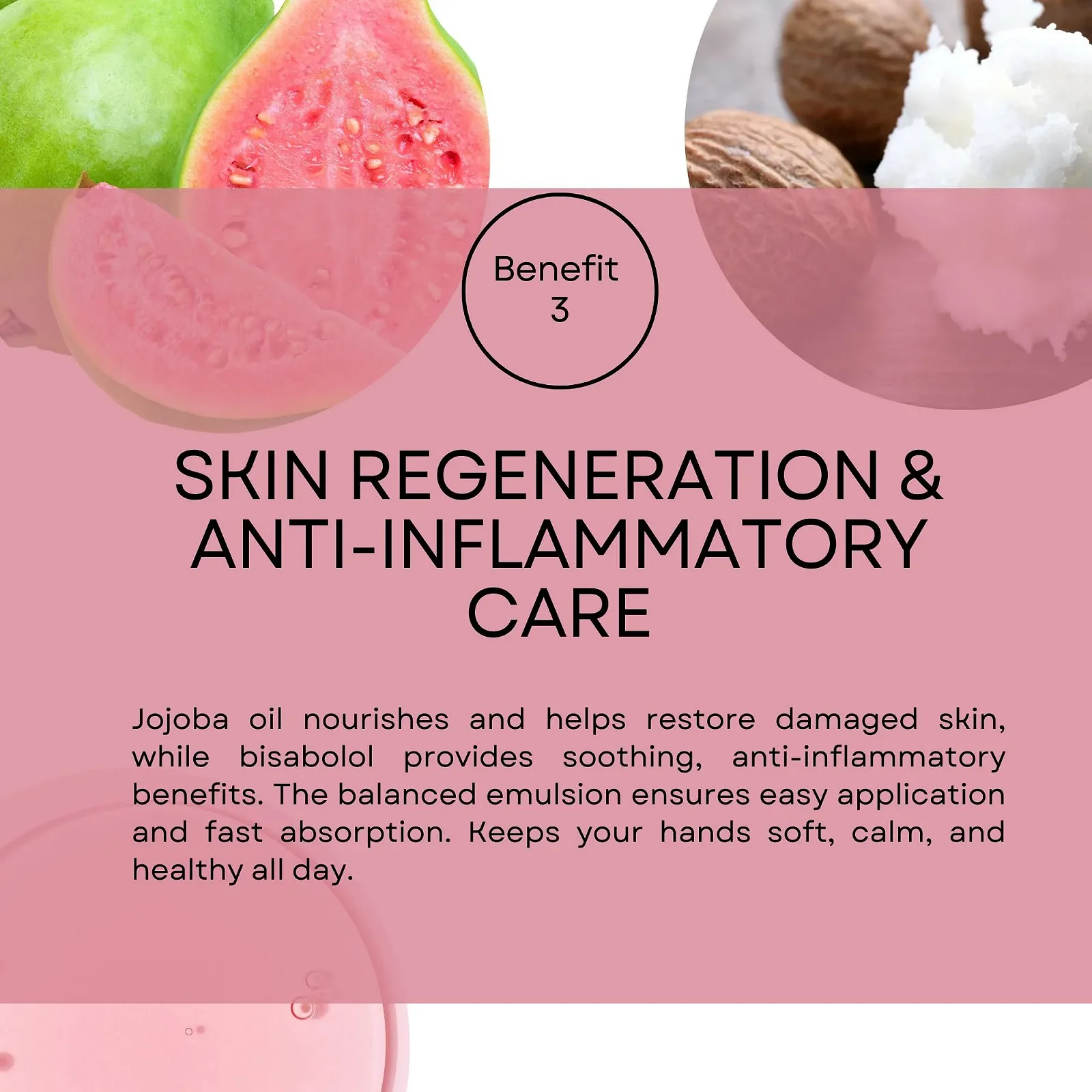 Крем для рук SNB Professional с гуавой, 250 мл, Увлажняет и смягчает кожу, фото №5