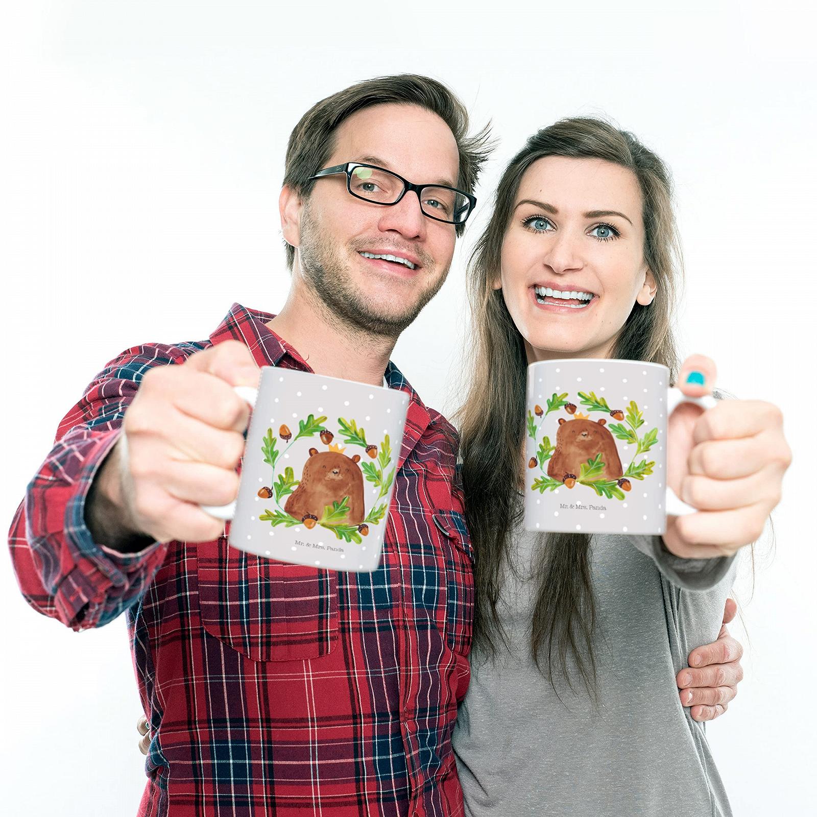 Дитяча кружка Mr. & Mrs. Panda Ведмідь Пластиковий, фото №5