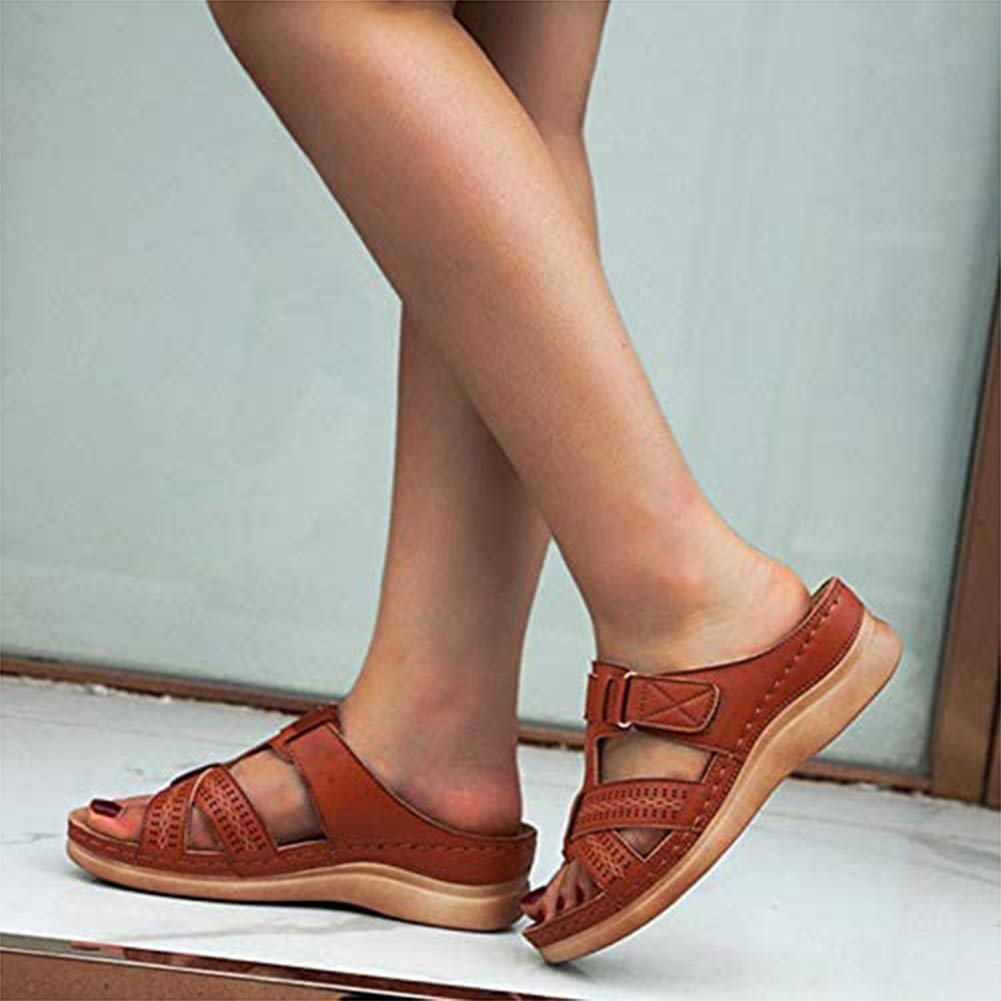 Женские Шлепанцы Цветочные на Широкую Ногу, фото №6