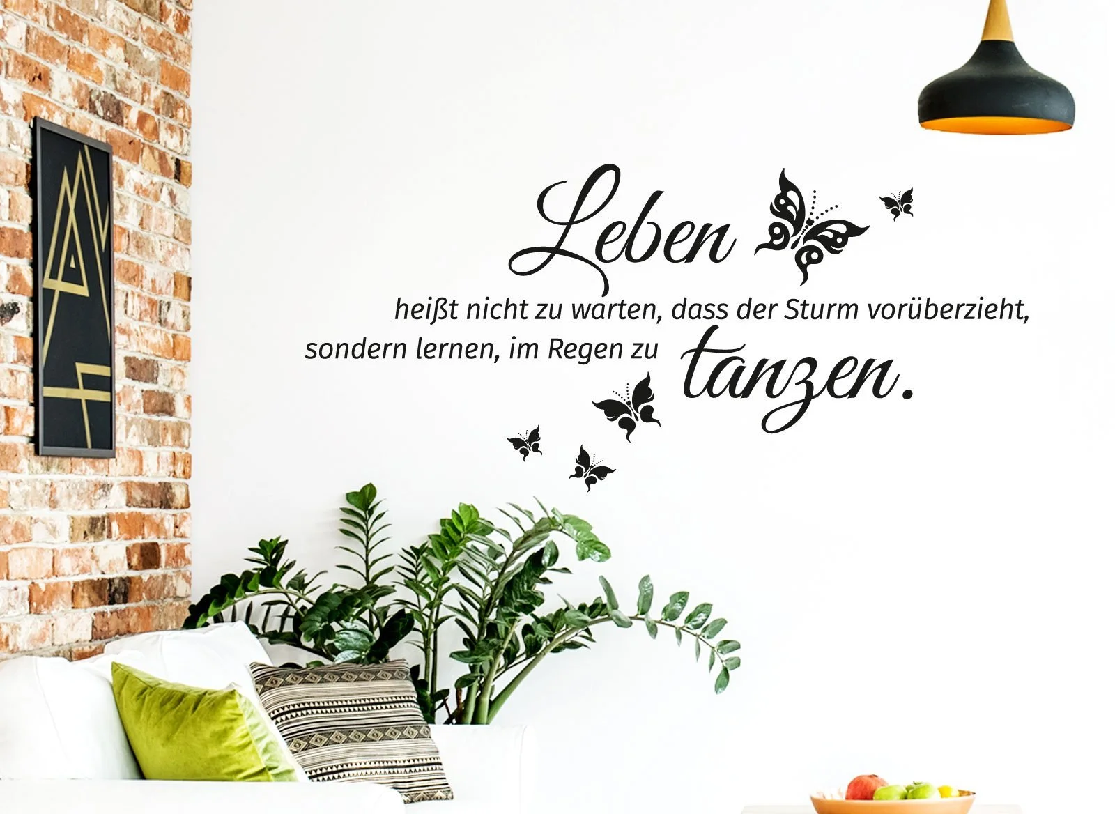 Наклейка на стіну W3305 Sayings Life Dance I 70 x 32 см чорна, фото №4