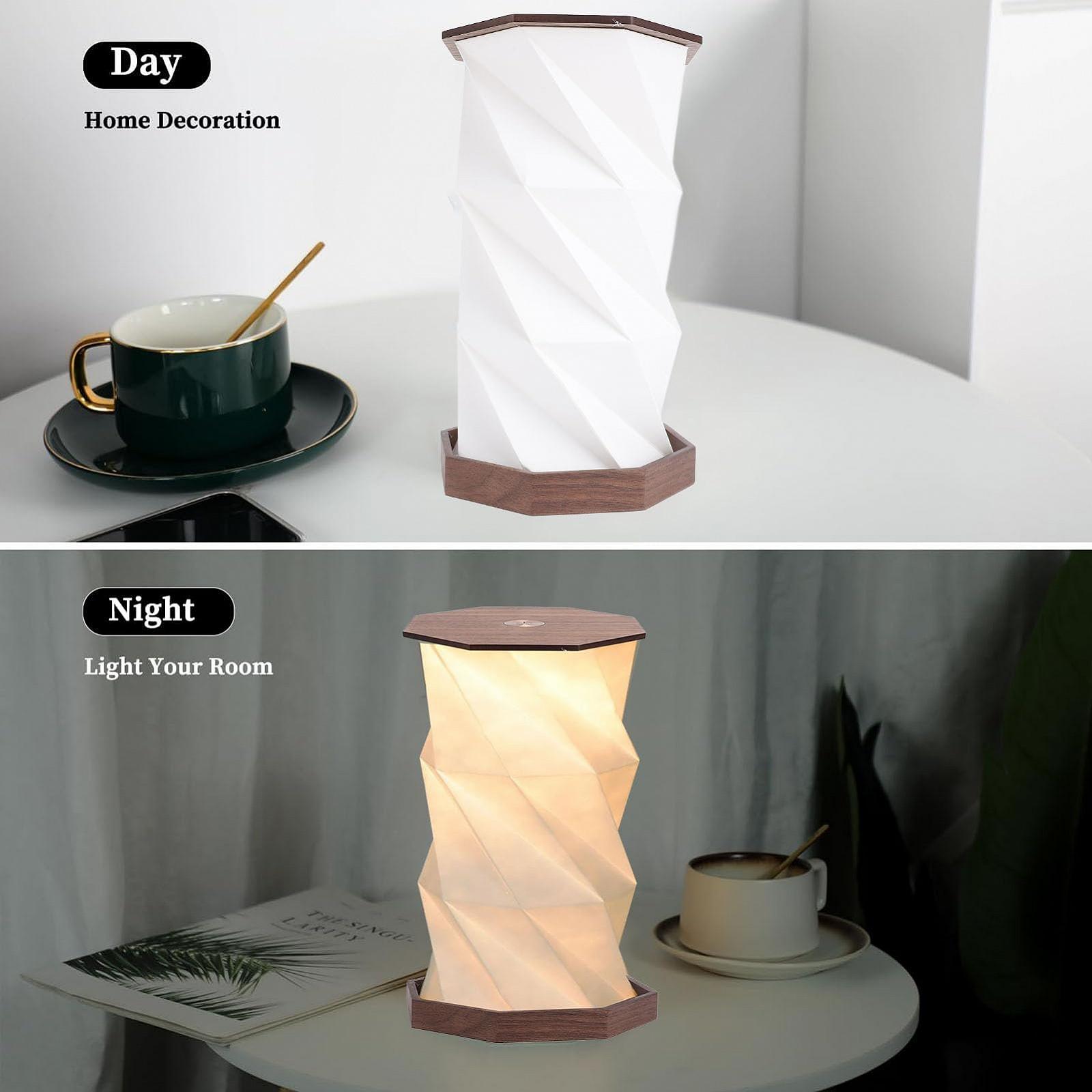 Настільна лампа Cuifati Cordless Portable Paper Folding Battery Operated Touch Dimmable, фото №6