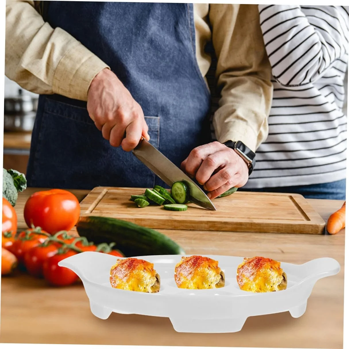 Форма для запекания улиток Gadpiparty Керамическая с отверстиями и ручками 2 штуки, фото №5 Форма для запекания улиток Gadpiparty Керамическая с отверстиями и ручками 2 штуки, фото №5