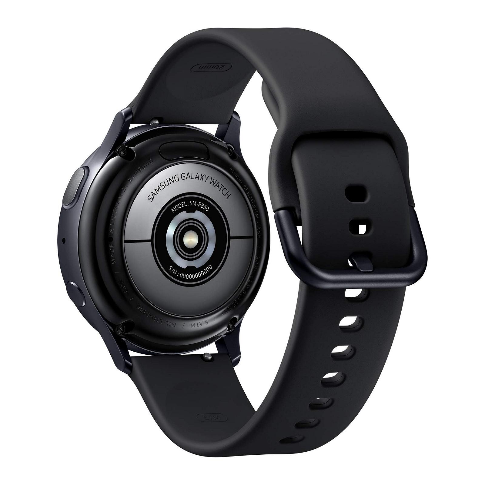 Смарт-годинник Samsung Galaxy Watch Active 2 (Bluetooth) 40 мм, алюміній, чорний, фото №5