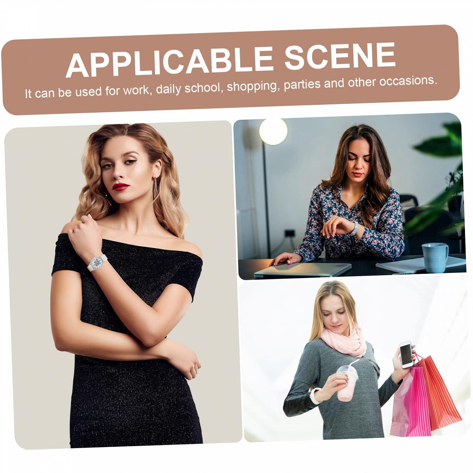 Часы LIFKOME Женские наручные часы и браслет Кожаные белые, фото №3 Часы LIFKOME Женские наручные часы и браслет Кожаные белые, фото №3