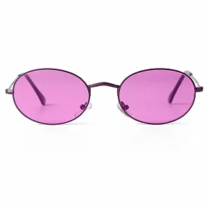 Сонцезахисні окуляри Laurinny Retro Oval для жінок та чоловіків, овальні, 90-х років, вінтажні, металева оправа, круглі - Фото 1