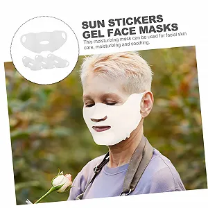 Гелевая маска для лица Healvian, 4 шт., эластичная, охлаждающая, защита от УФ-лучей, летний уход за лицом для активного отдыха, безопасная для кожи, прочная synthetic.ua - Фото 1