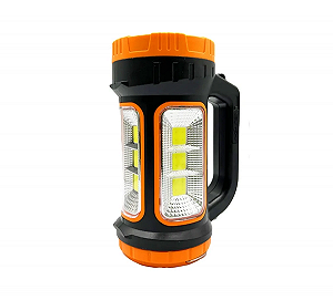 Фонарь портативный UKC MH818A аккумуляторный с солнечной панелью Оранжевый - Фото 1