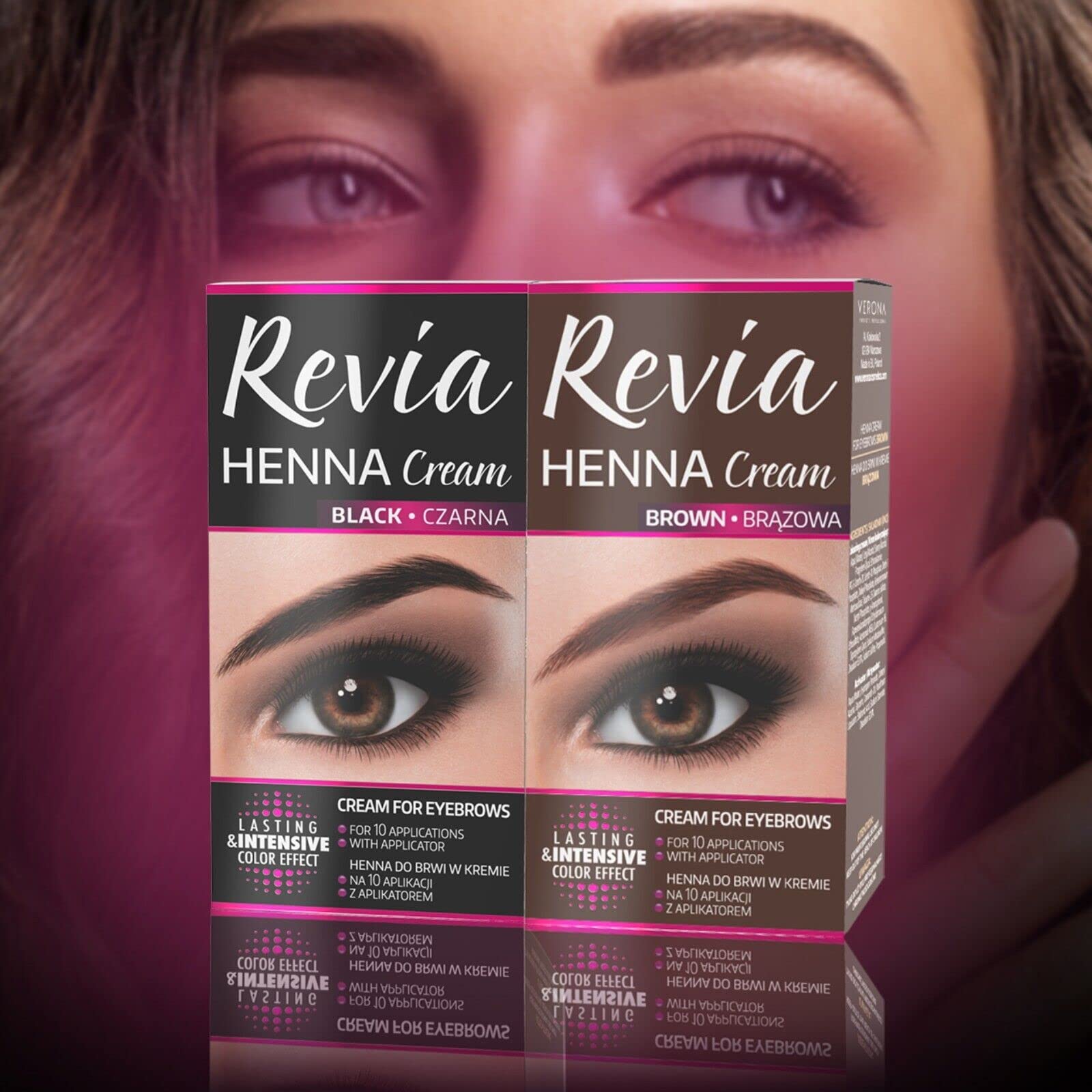 Крем Brow Henna Eyebrow Colour 15 мл Черный, фото №3