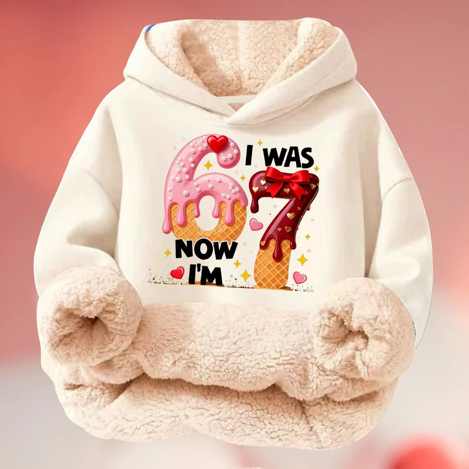 Свитшот 67 Prints для девочки-подростка, размер 164, 152, для детей, размер 140, Худи, Мягкий худи, Детская одежда первой необходимости, размер 176, Спортивный костюм, Зимняя флисовая куртка, Флисовый джемпер, фото №2