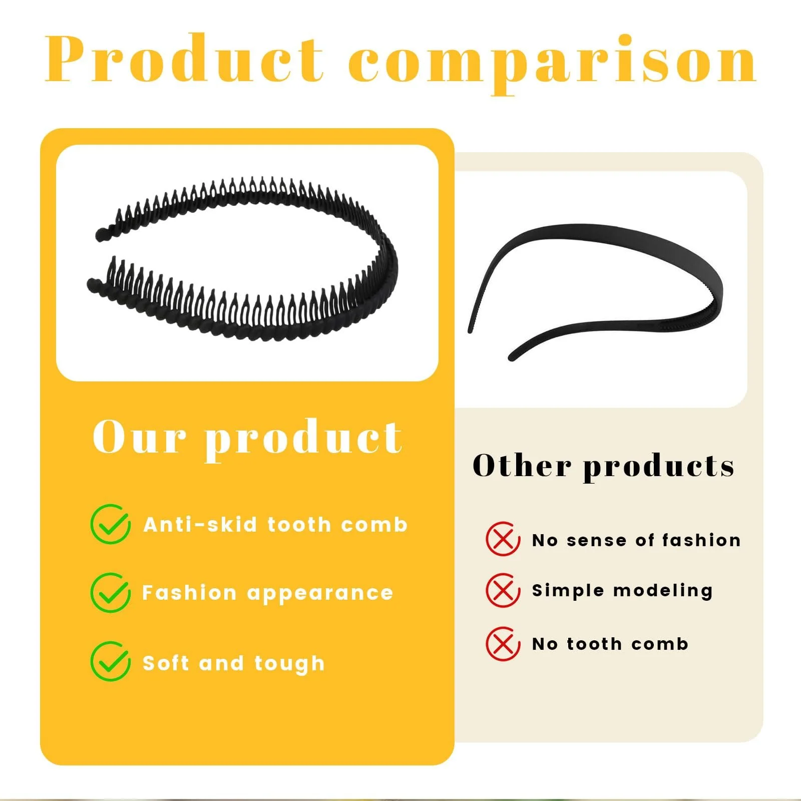 Обруч VelvetGlow з зубчиками для жінок, нековзкий, фото №5 Обруч VelvetGlow з зубчиками для жінок, нековзкий, фото №5