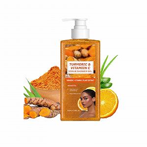 Гель-пілінг для душу Turmeric Vitamin C відлущуючий з куркумою 520 мл - Фото 1
