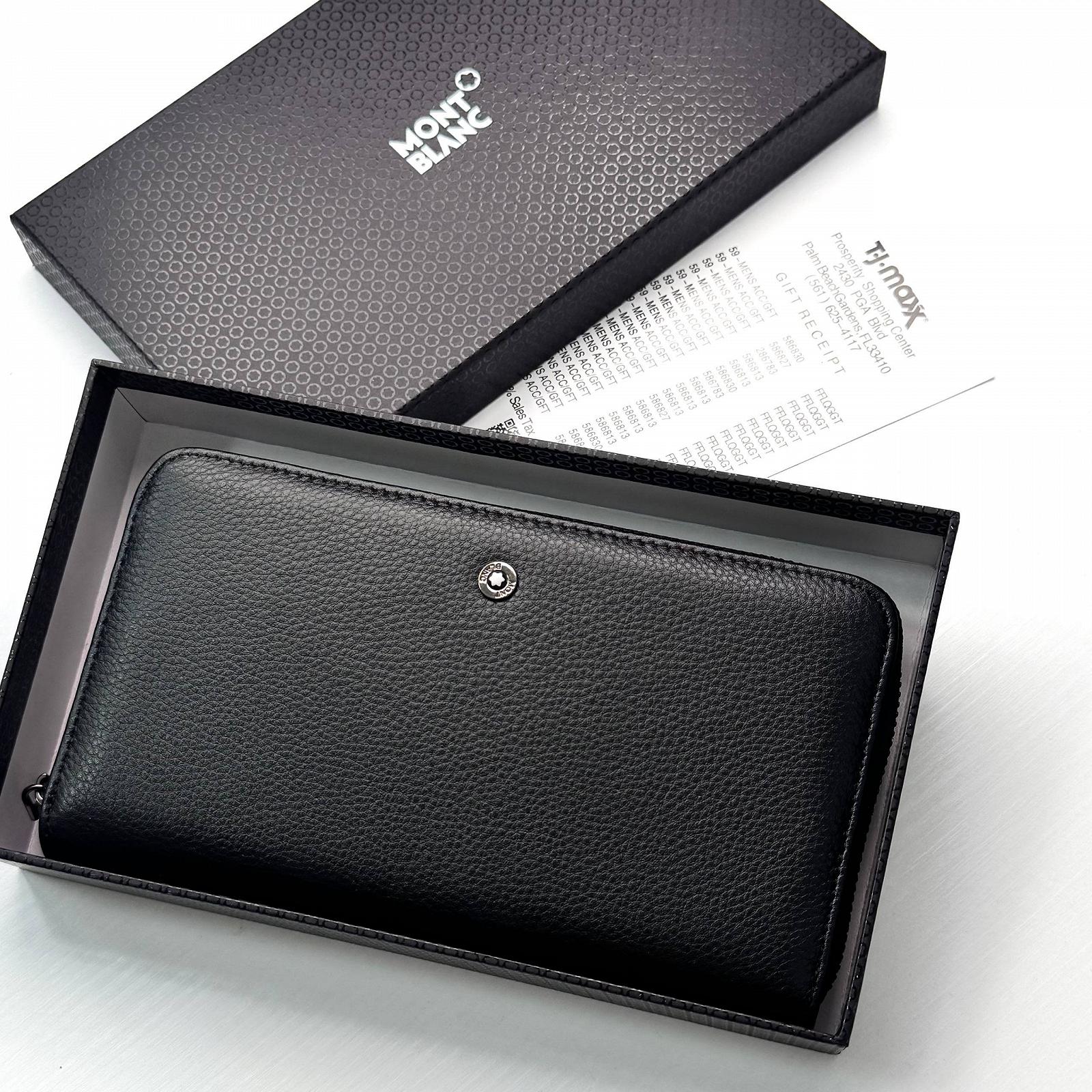 Чоловічий шкіряний гаманець на замку Mont Blanc, фото №4