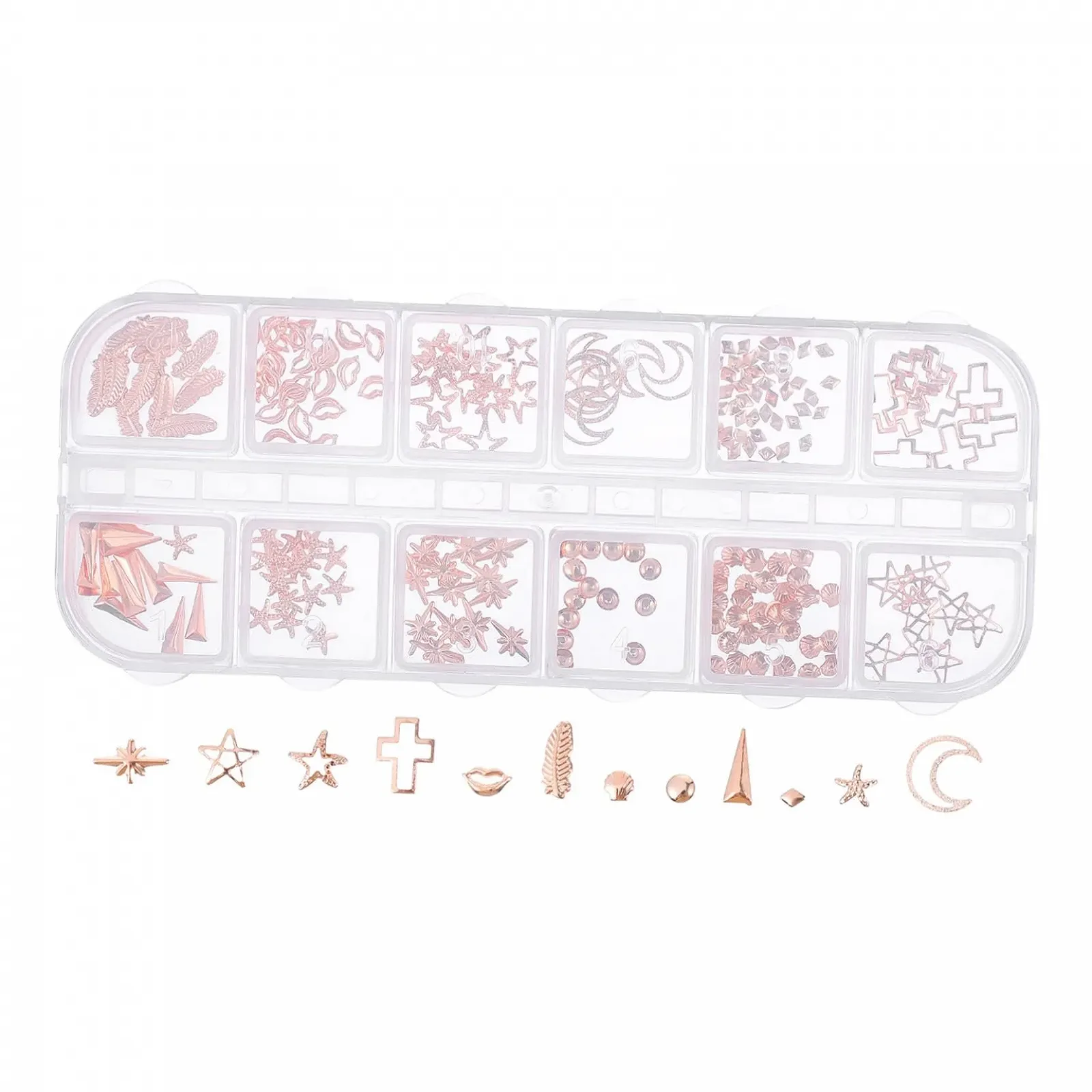 Прикраси Блискучі різнокольорові прикраси для творчого манікюру для дівчат та свят, фото №1