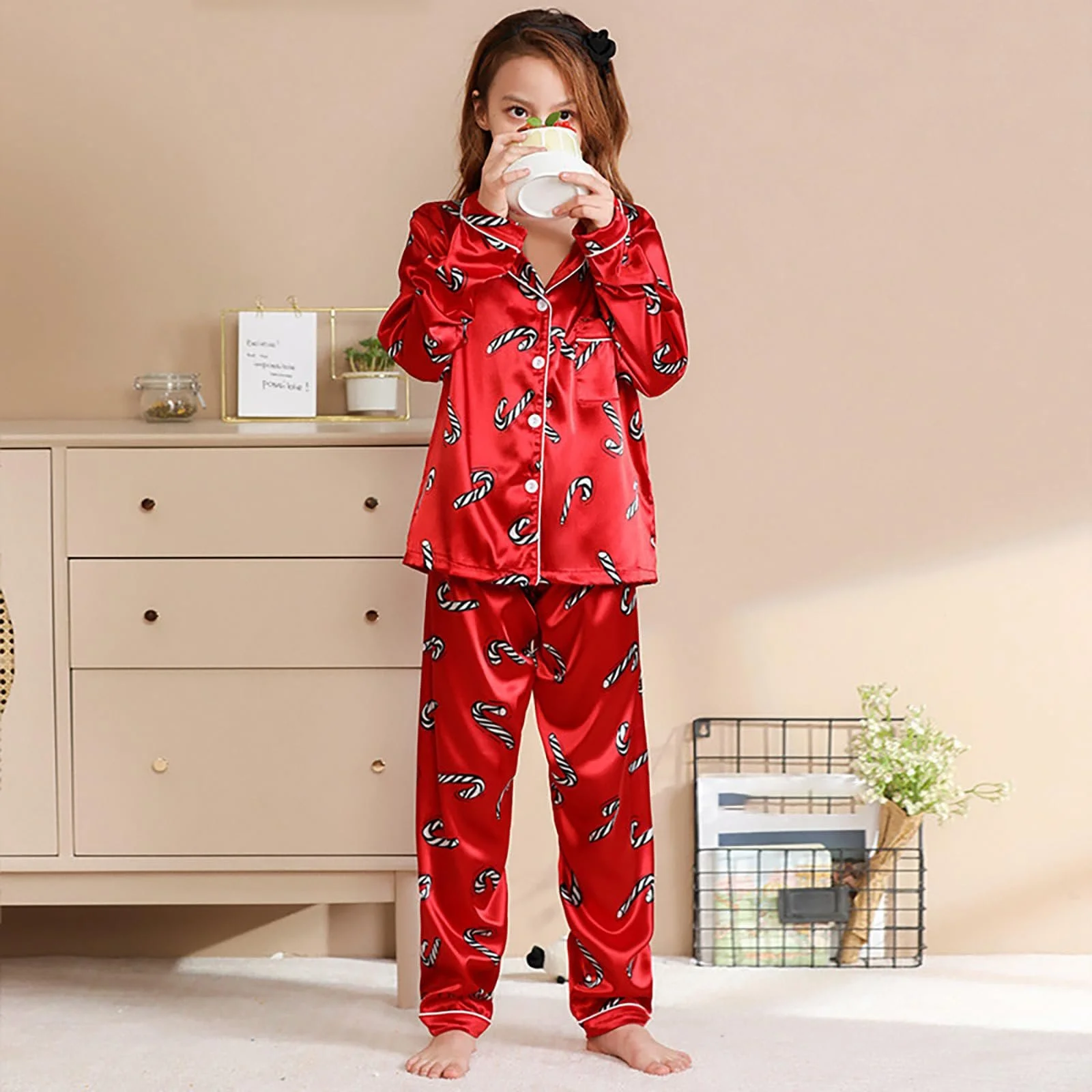 Дитяча Різдвяна піжама Stitch для дівчаток, фото №3