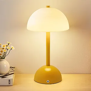 Настільна лампа GyroVu Mushroom LED 4000 mAh USB Жовта - Фото 1