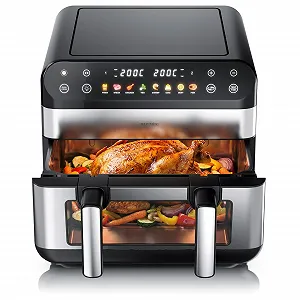 Мультипечь Arendo XXL 10 Л 2 камеры 2400 Вт Black/Silver - Фото 1