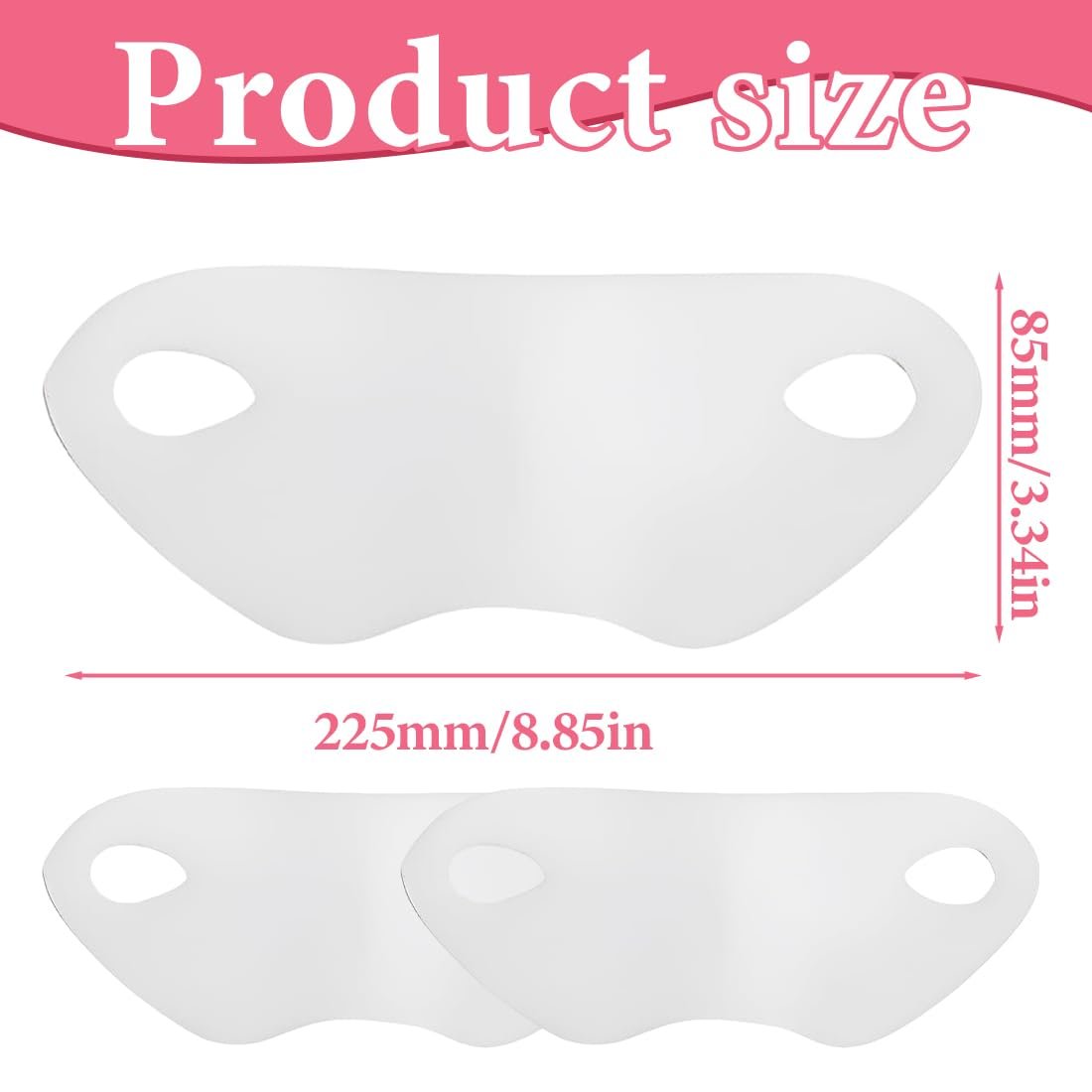 Маска для лица IKOPFLN Набор 3 шт. Маска для подтяжки лица, маска для удаления двойного подбородка, гиалуроновая маска для лица, тейп для лица, веганские маски, для красоты контура челюсти, фото №2