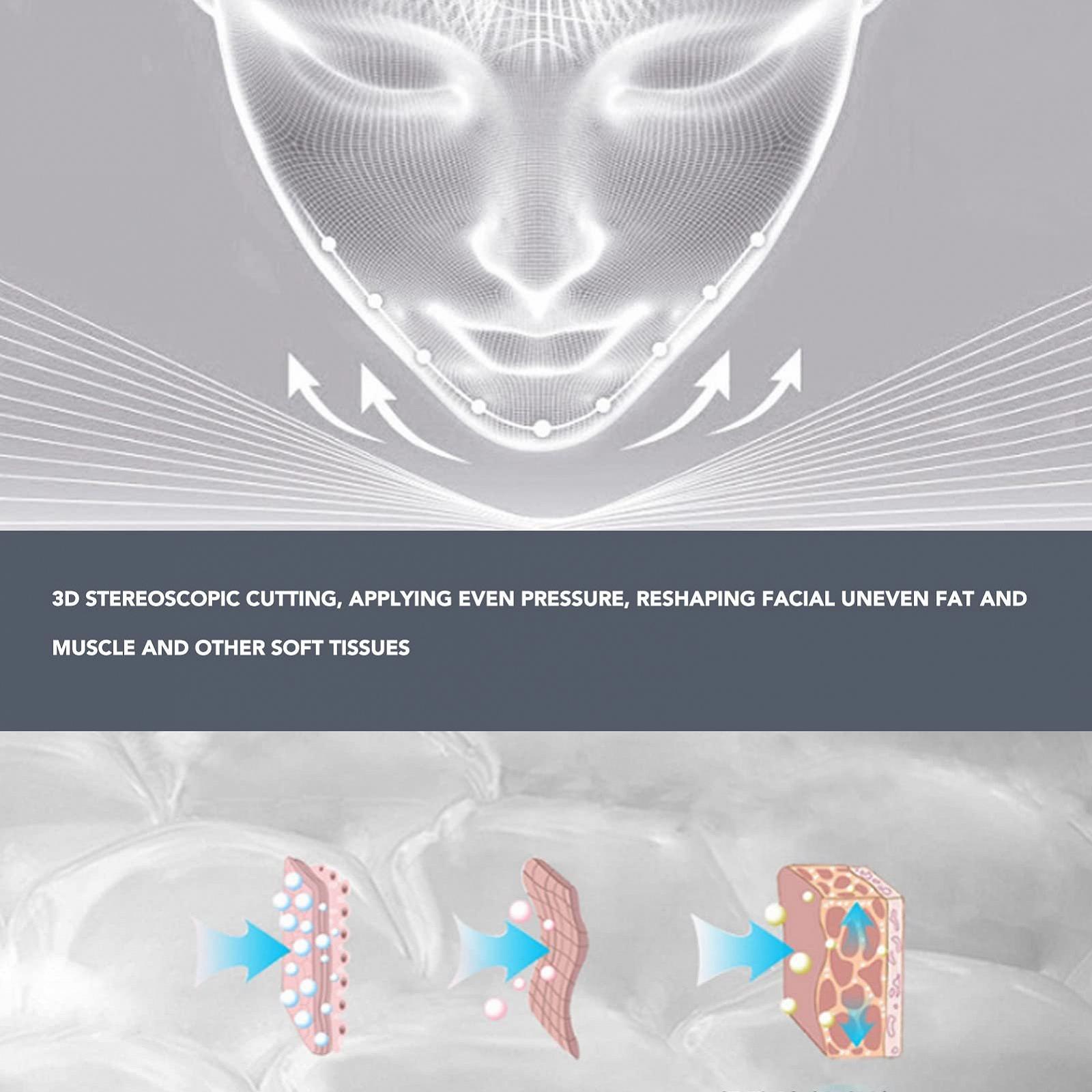 Маска для подтяжки лица V-образной формы, пояс для похудения лица, средство для уменьшения двойного подбородка, антивозрастная маска для лица, бинт для подтяжки лица, от двойного подбородка и дряблой кожи лица (2 шт. в упаковке), фото №5