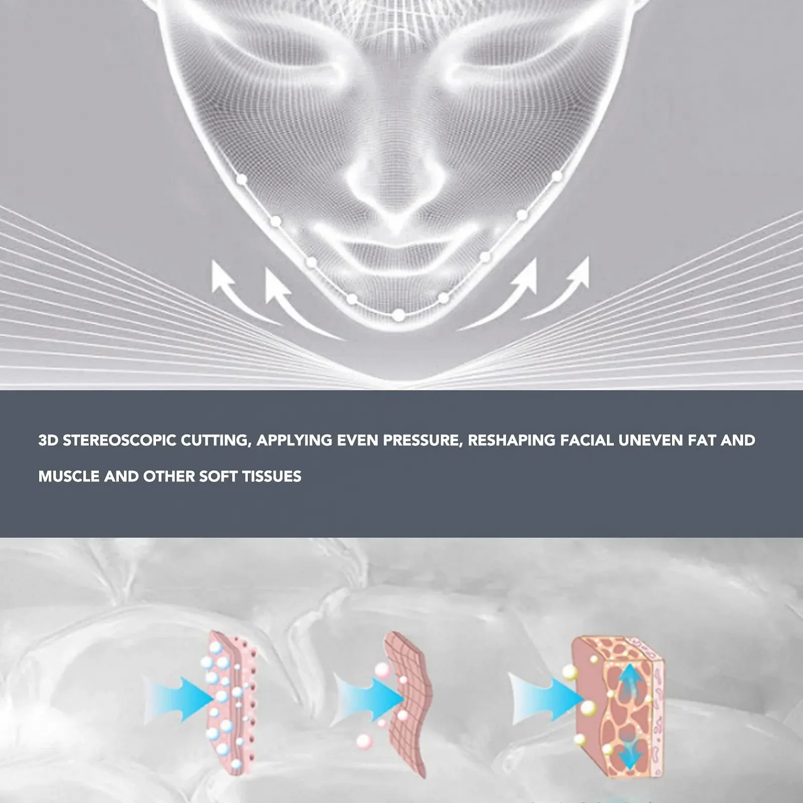 Маска для підтяжки обличчя V-подібна, пояс для схуднення обличчя (2 шт. в упаковці), фото №5