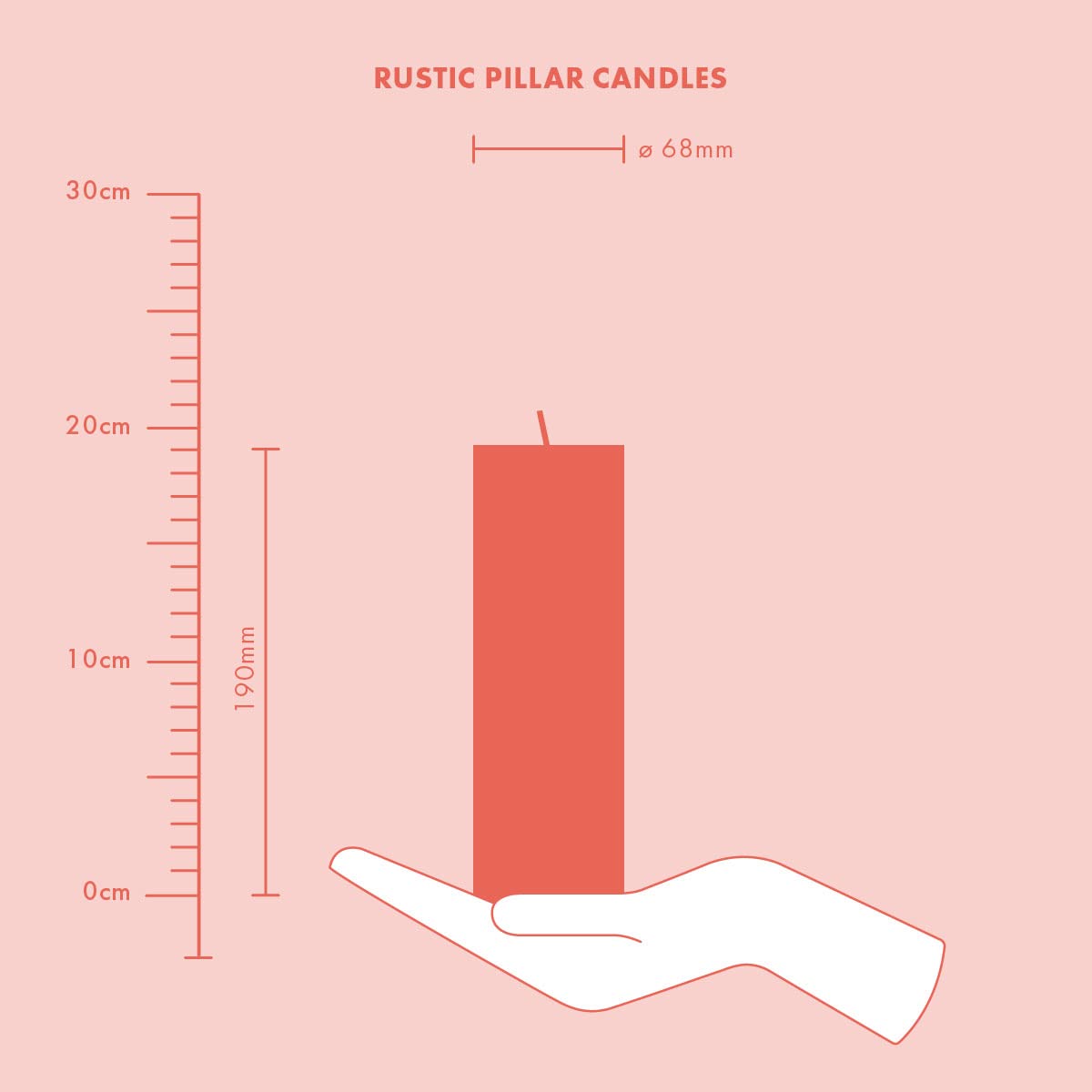 Свічка боллар Bolsius Rustic Dusky Pink пакет 4 шт довгий час горіння 85 годин однорідна без запаху натуральний веганський віск без пальмової олії 19 x 7 см, фото №6