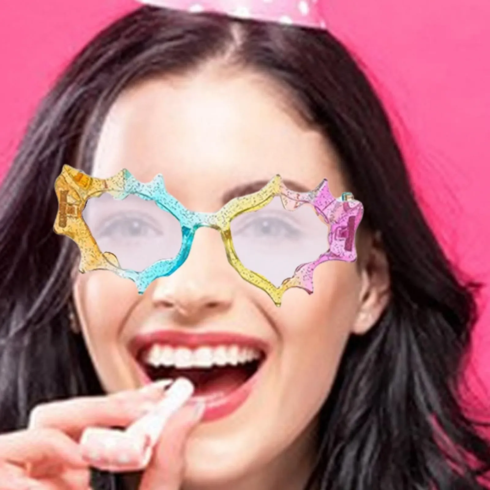 Солнцезащитные очки мужские Eoixuqba Y2K Trendy Irregular Wrap Around, фото №2