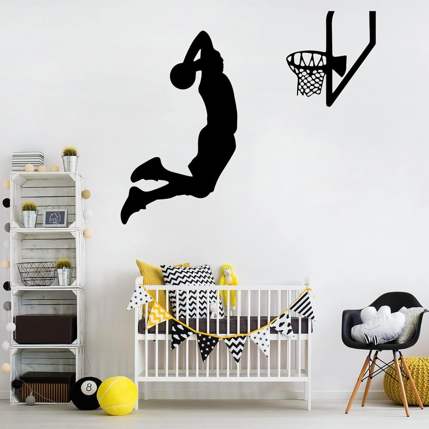 Наклейка на стіну Basketball Sports Stickers 24 x 20 дюймів, фото №6