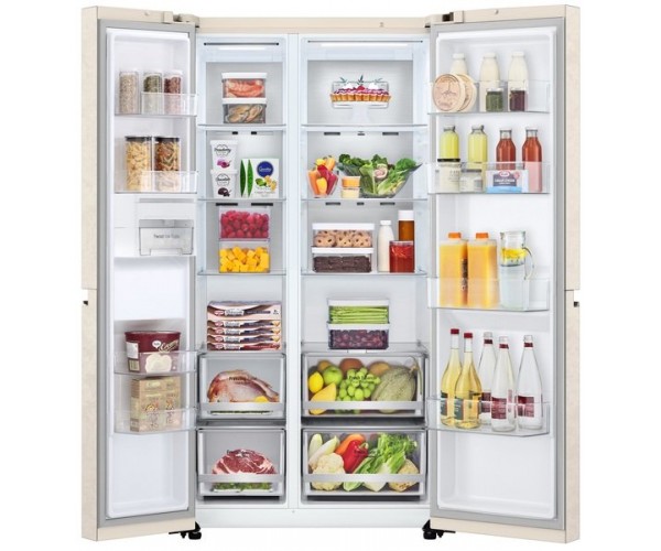 LG Холодильник з морозильною камерою SBS GC-B257SEZV, фото №4 LG Холодильник з морозильною камерою SBS GC-B257SEZV, фото №4