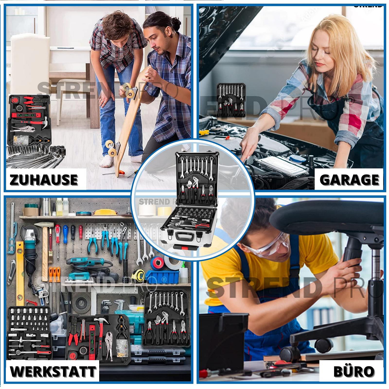 Ящик для инструментов STREND PRO 117 шт алюминиевый, фото №4 Ящик для инструментов STREND PRO 117 шт алюминиевый, фото №4