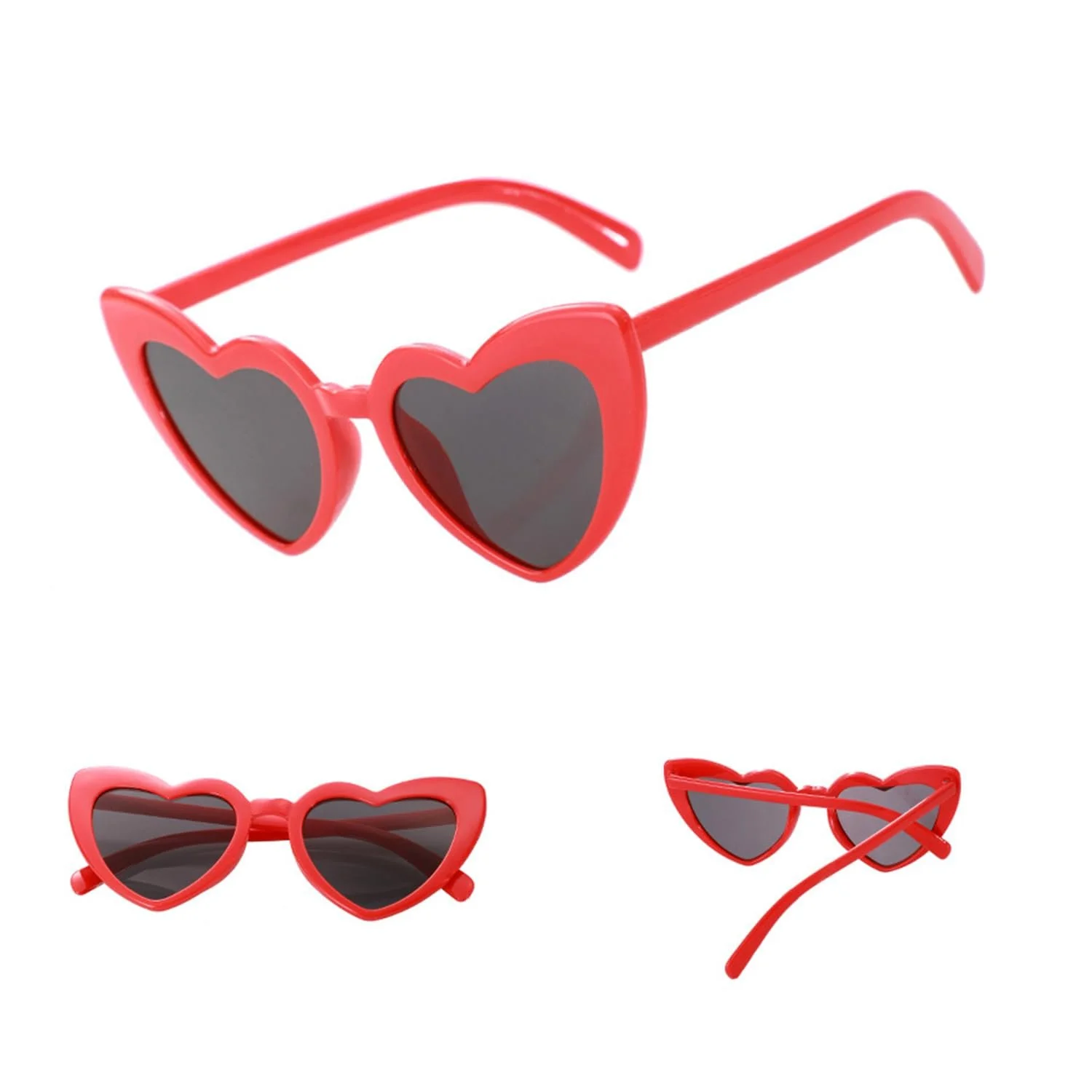 Солнцезащитные очки Сердце Винтаж Vikrami lighting 4 шт Белый, фото №2