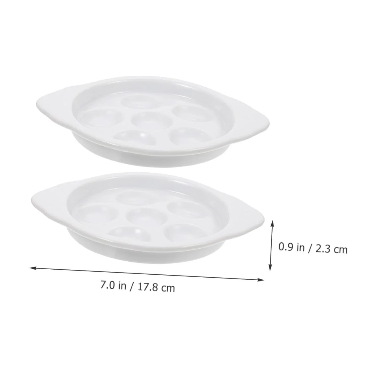 Форма для запекания улиток INOOMP керамическая 2 шт белая, фото №2 Форма для запекания улиток INOOMP керамическая 2 шт белая, фото №2