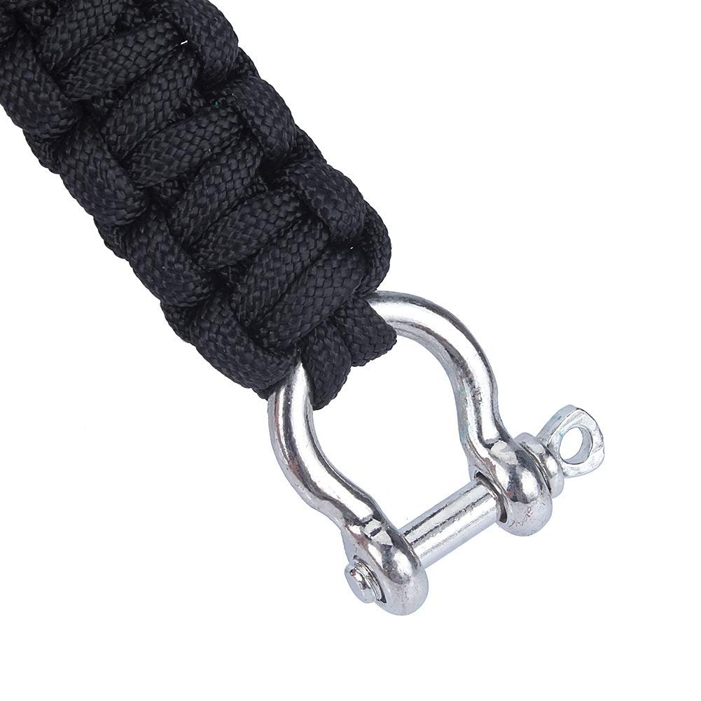 Браслет виживання Paracord 550 NDNCZDHC, військовий браслет виживання Paracord з шаклом з нержавіючої сталі, набір пряжок для кемпінгу, катання на човнах, пішого туризму, нержавіюча сталь, фото №4