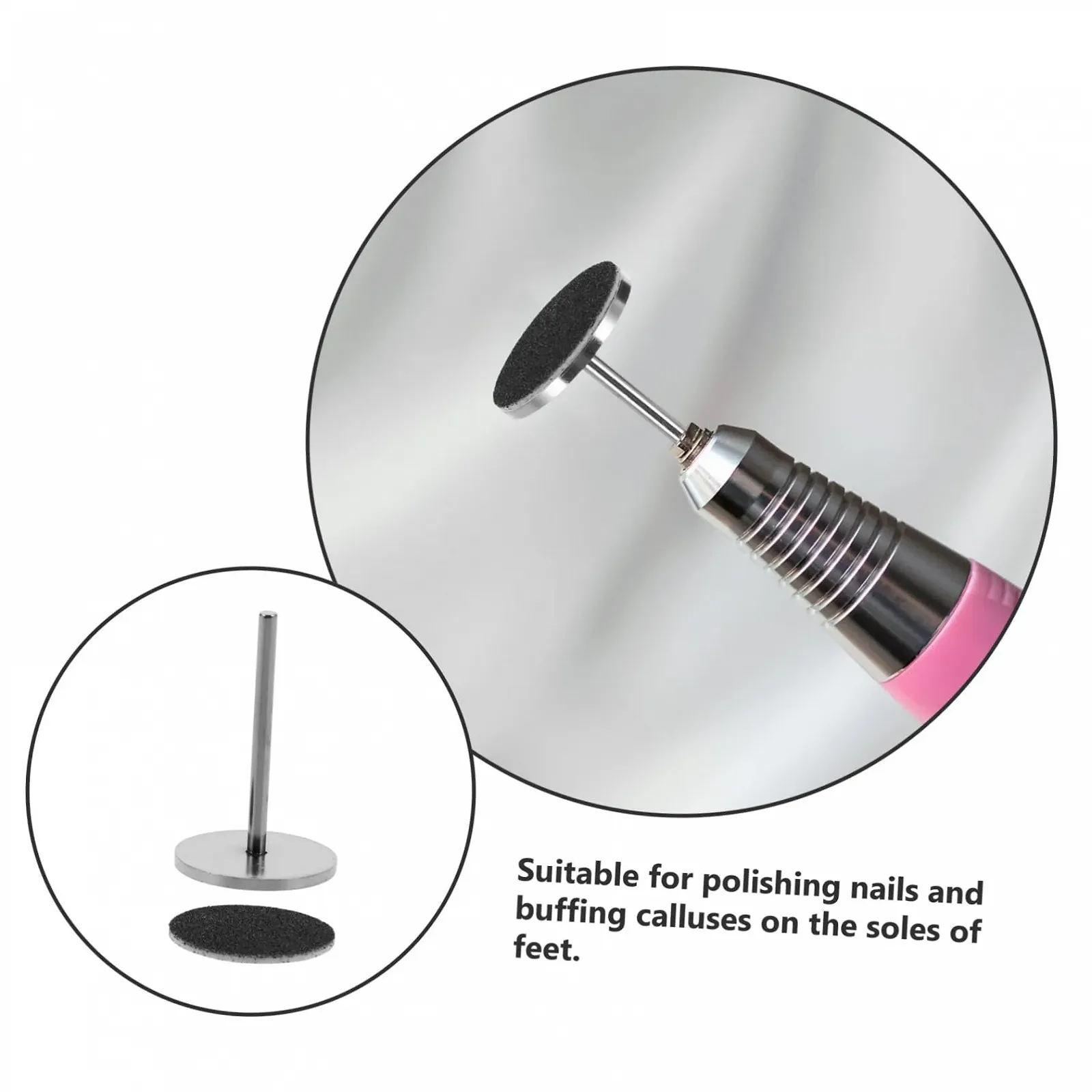 Набор шлифовальных дисков Healvian, 60 шт., насадки для маникюрного дриля, фото №3 Набор шлифовальных дисков Healvian, 60 шт., насадки для маникюрного дриля, фото №3