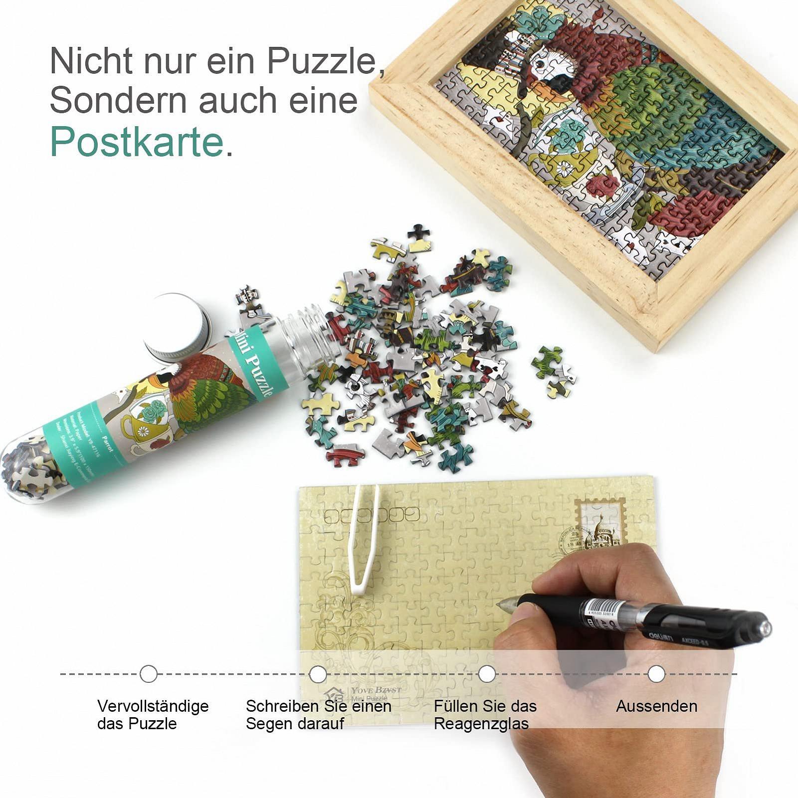 Набір міні-пазлів Micro Puzzle 4 шт. 150 елементів у пробірках, фото №3 Набір міні-пазлів Micro Puzzle 4 шт. 150 елементів у пробірках, фото №3