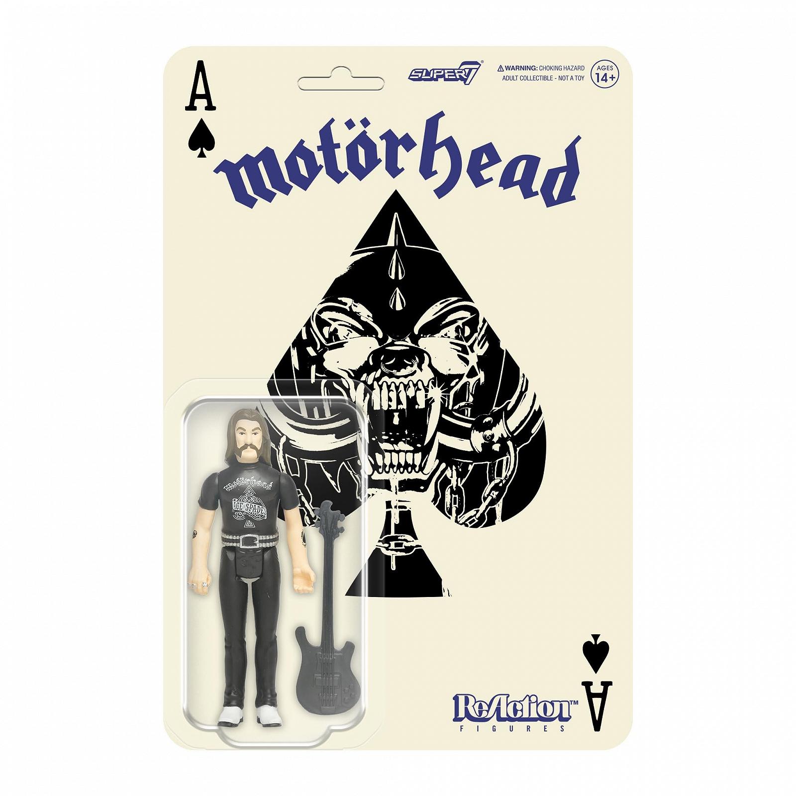 Фігурка Super7 Motorhead Lemmy (Ace of Spades) Reaction 9,5 см з аксесуарами, фото №1
